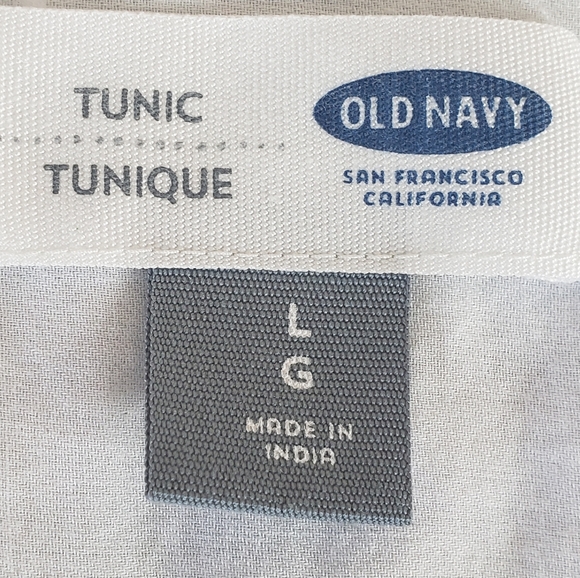 Old Navy Pintuck Whipped Creaam White Tunic - Picture 4 of 6